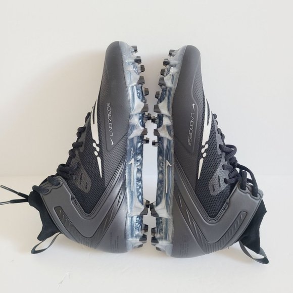 NEW Nike Alpha Huarache 8 Elite LAX Lacrosse Cleats CW4440-011 Size 11.5 Black